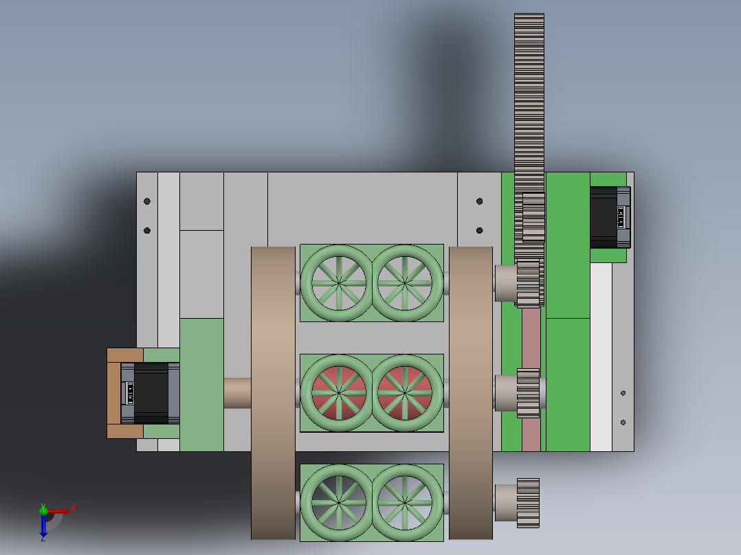 鸡蛋自动分配机sw19俯视图