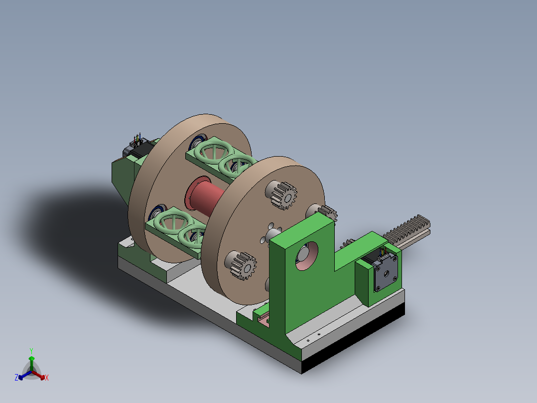 鸡蛋自动分配机sw19正等轴测图