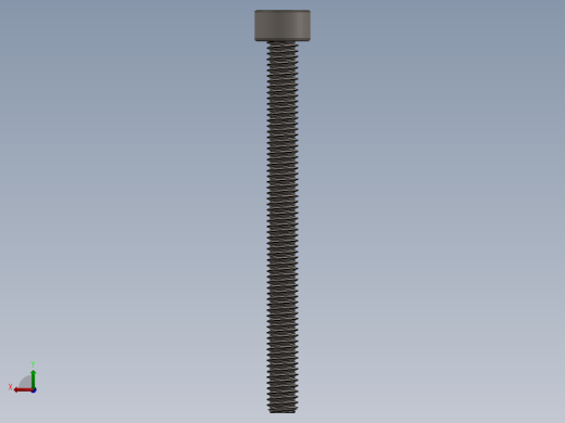Screw_DIN_912_M2.5x30F_A2.SLDPRT公制内六角螺钉后视缩略图