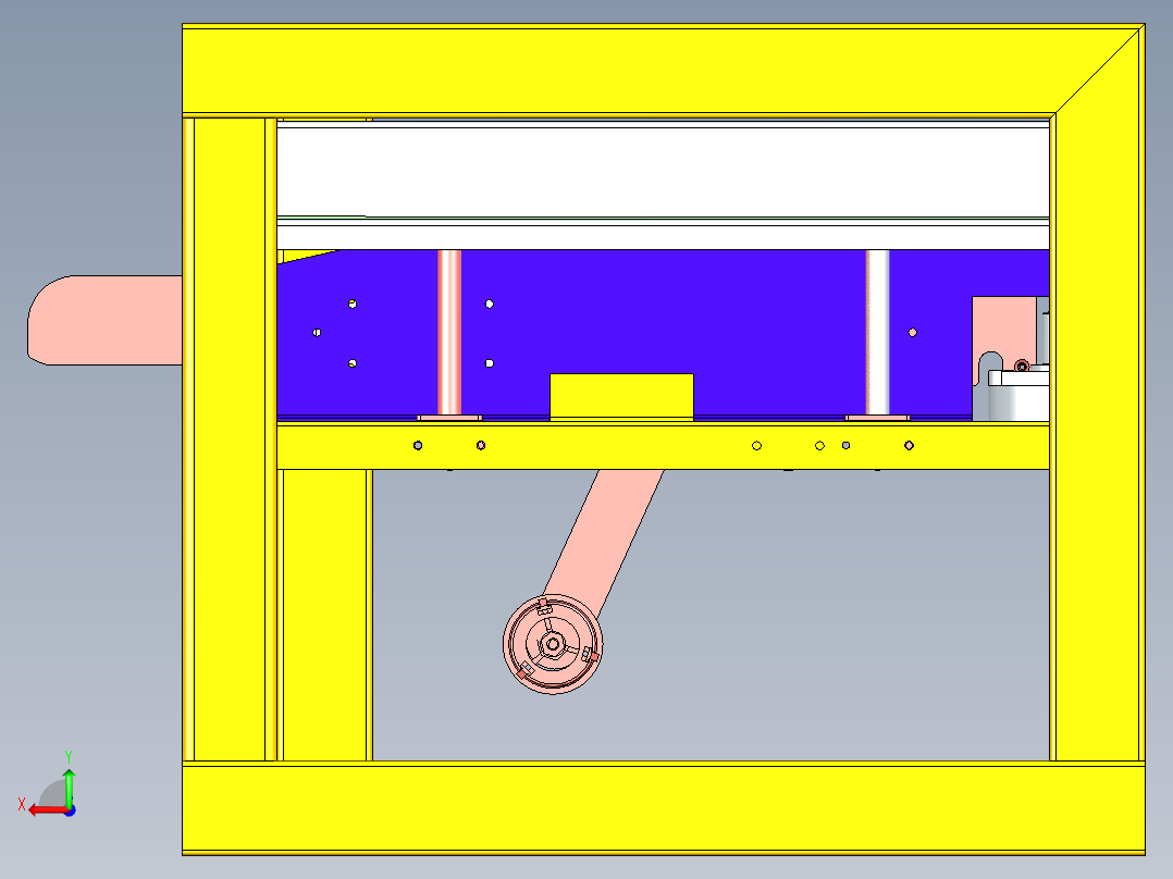 开箱机送料结构图后视图