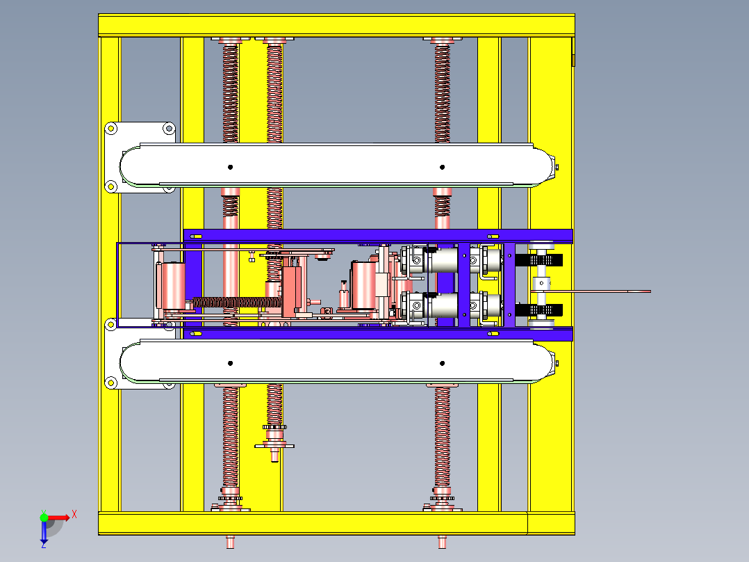 开箱机送料结构图俯视图