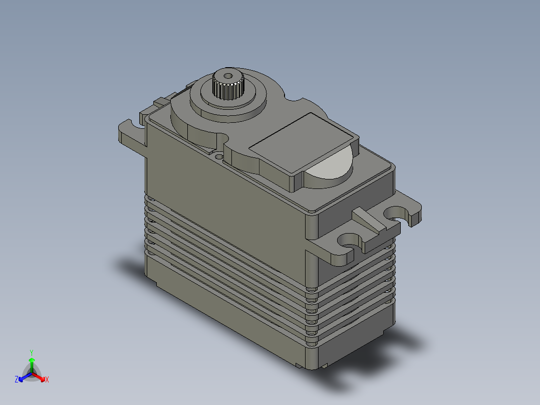 舵机(39)正等轴测图