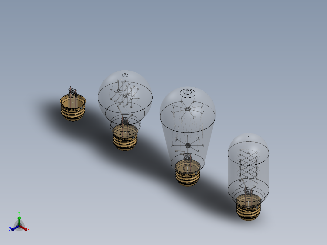 灯具(12)正等轴测图