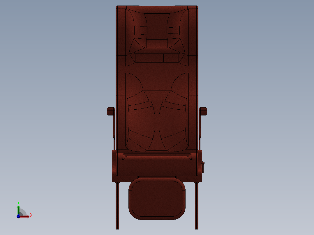 汽车座椅(10)前视图