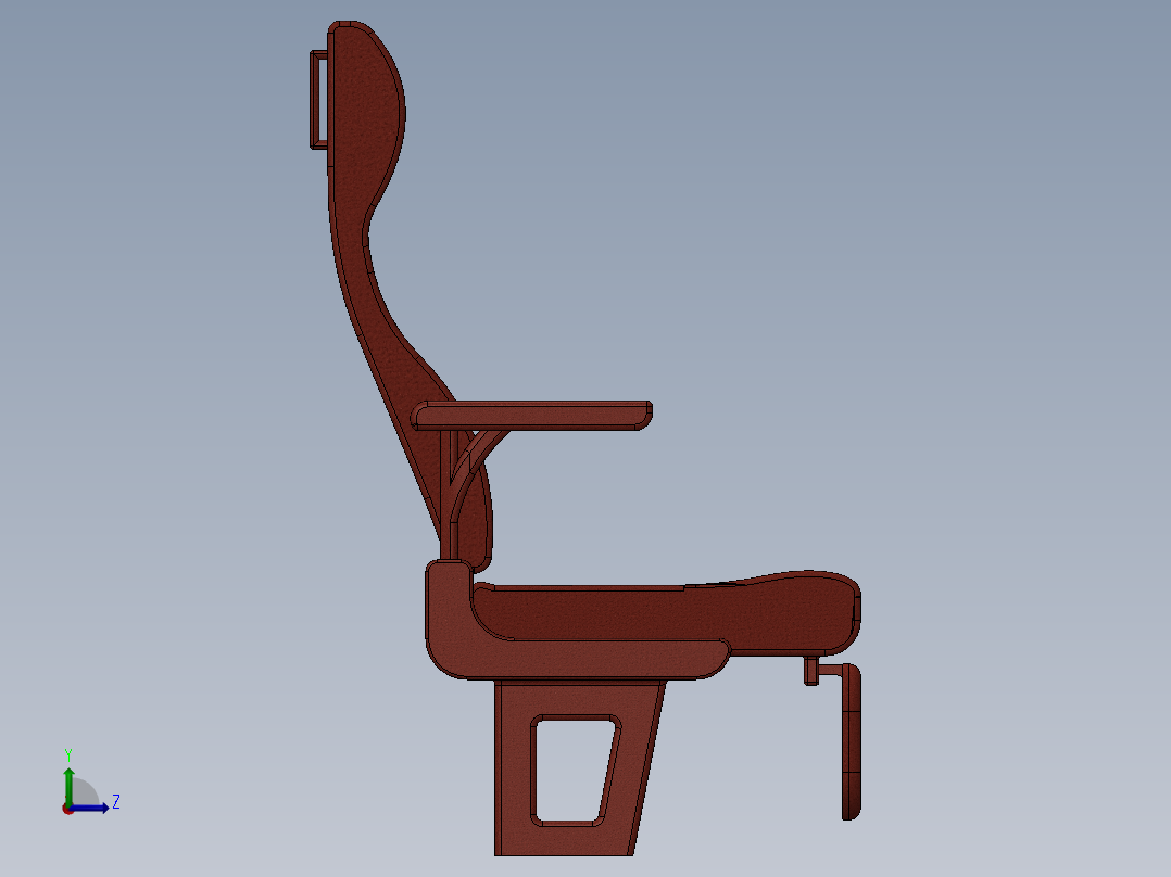汽车座椅(10)左视图