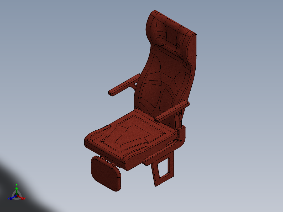 汽车座椅(10)正等轴测图