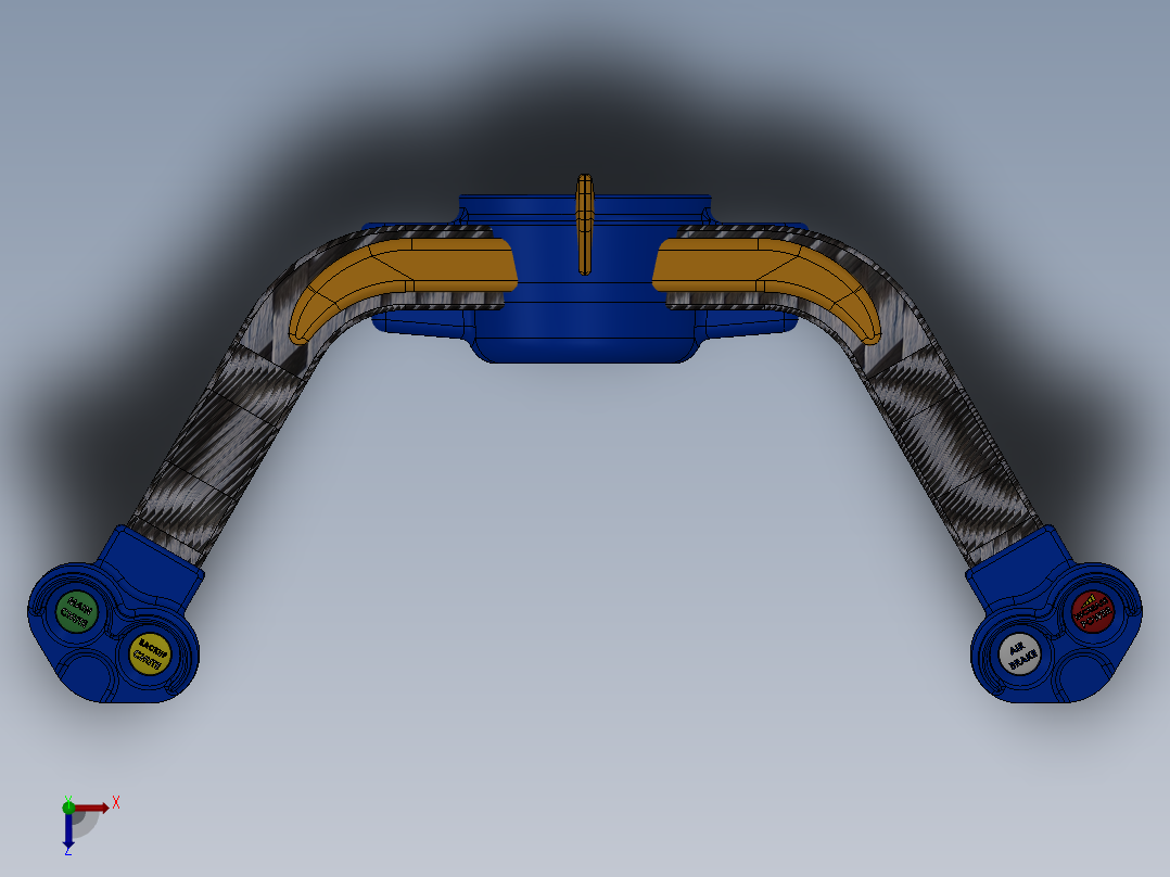 方向盘(3)俯视图