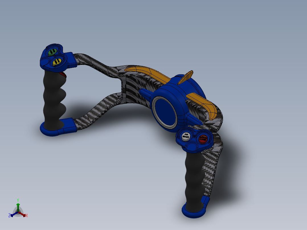 方向盘(3)正等轴测图