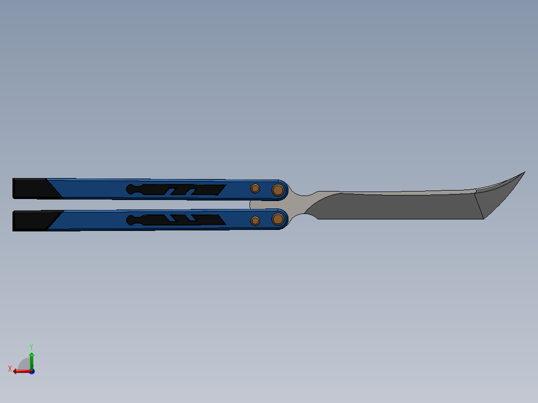 折叠刀、刀 (13)后视图