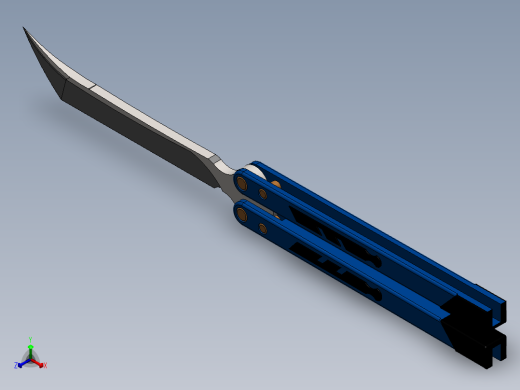 折叠刀、刀 (13)正等轴测缩略图