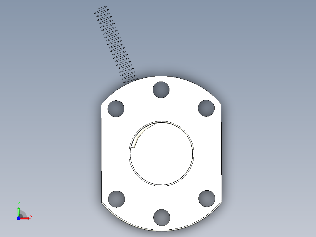 SFU滚珠丝杆前视图