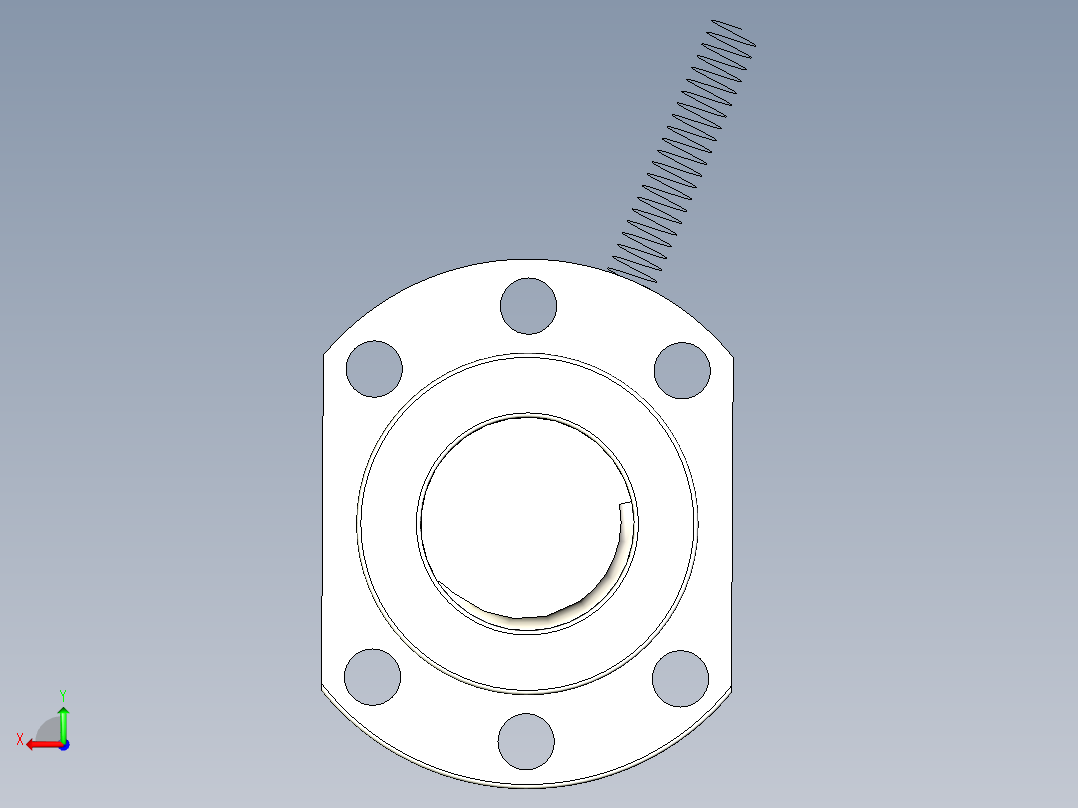 SFU滚珠丝杆后视图