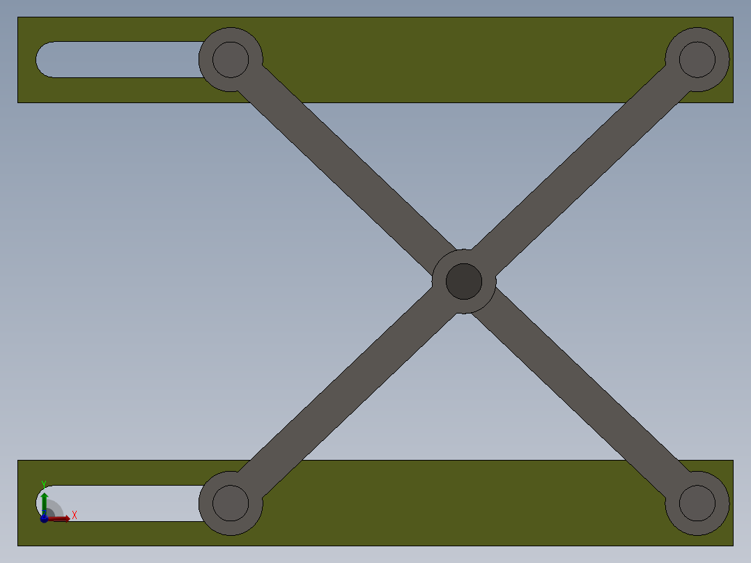 剪式升降台 (2)前视图