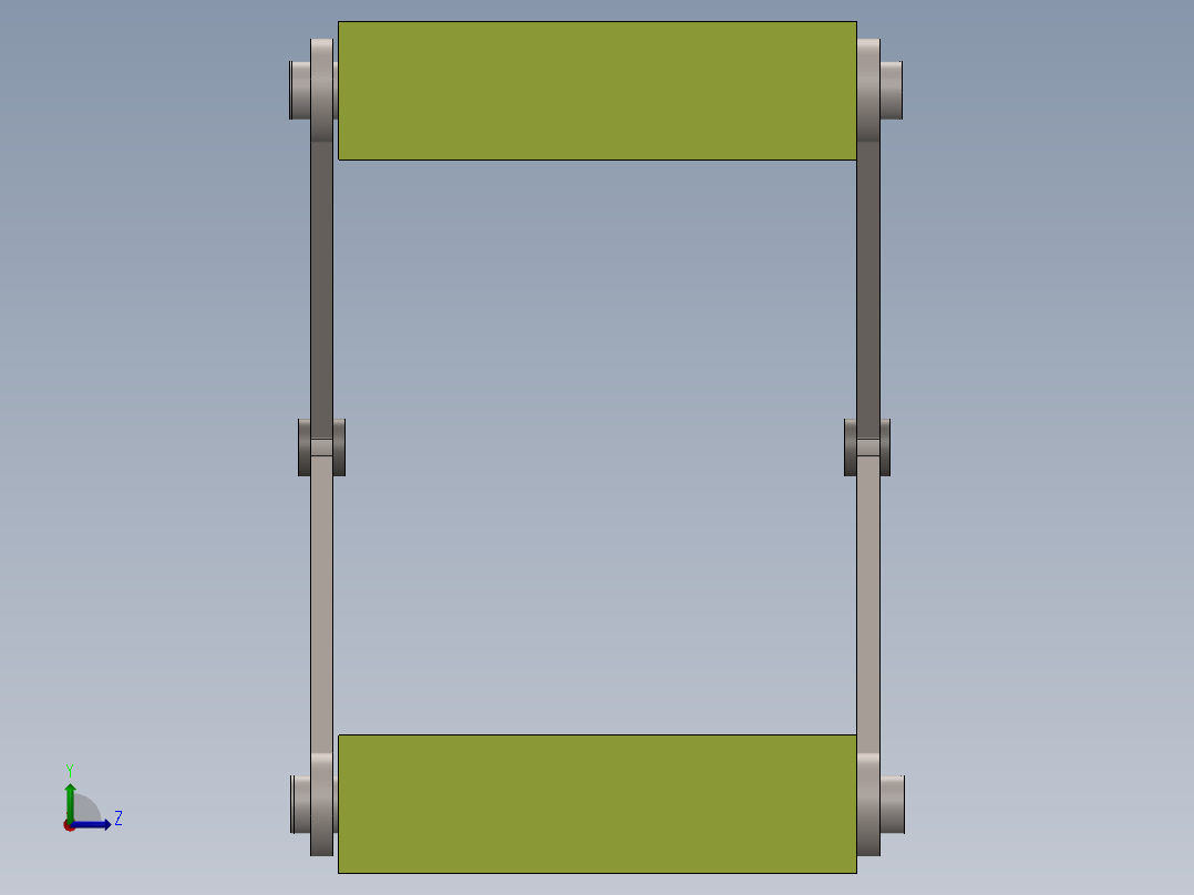 剪式升降台 (2)左视图