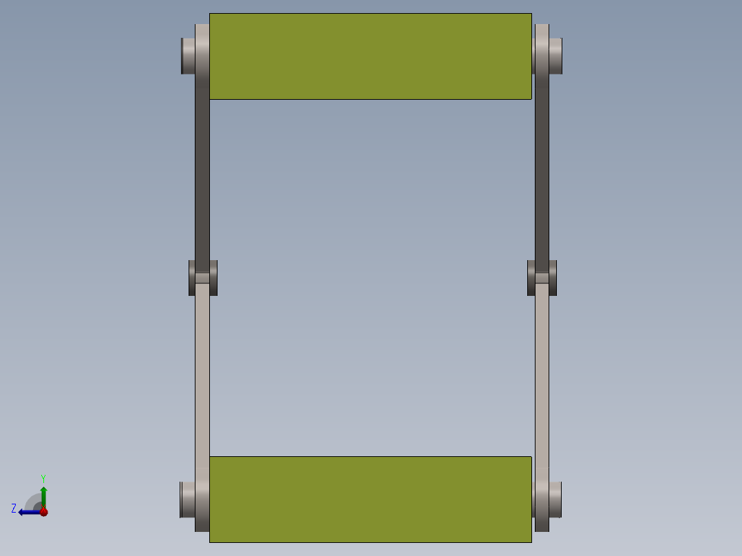 剪式升降台 (2)右视图