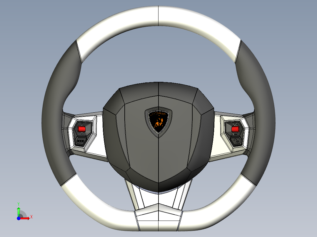 A2004947-兰博基尼Aventador方向盘前视图