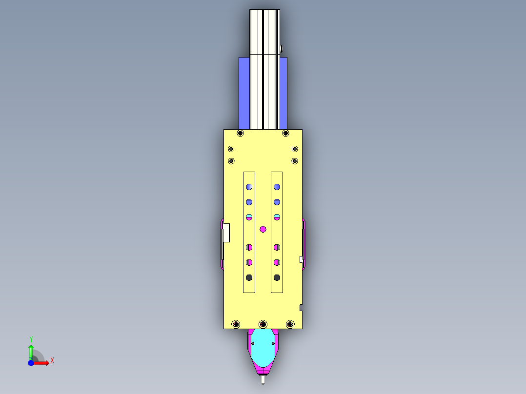 一款伺服电机驱动的电批前视图