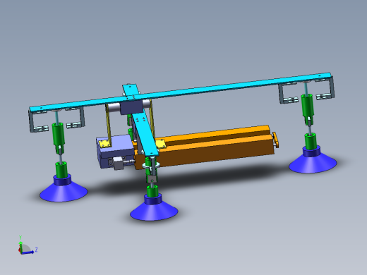 擦玻璃机器人设计（壁面清洗机，清洁机含三维图SW+CAD图纸说明）x