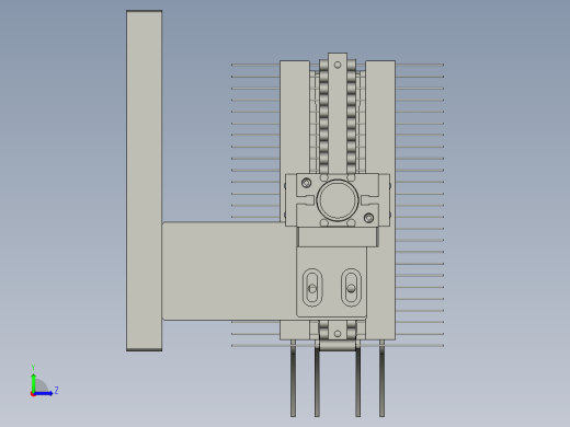 电容剪脚折弯滑道总成05-2左视缩略图