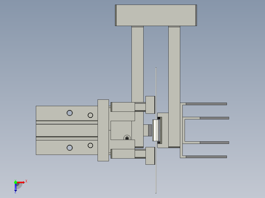 电容剪脚折弯滑道总成05-2俯视图