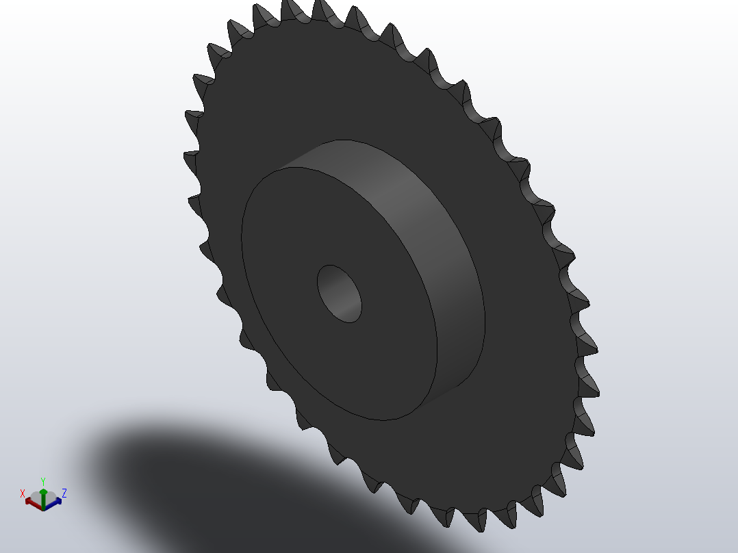 直孔链轮081型_35-081-1主视图