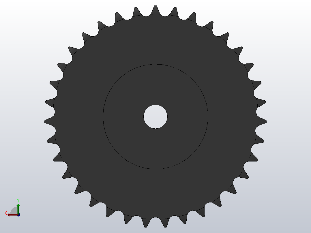 直孔链轮081型_35-081-1前视图