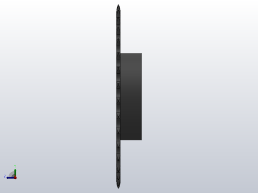 直孔链轮081型_35-081-1左视缩略图