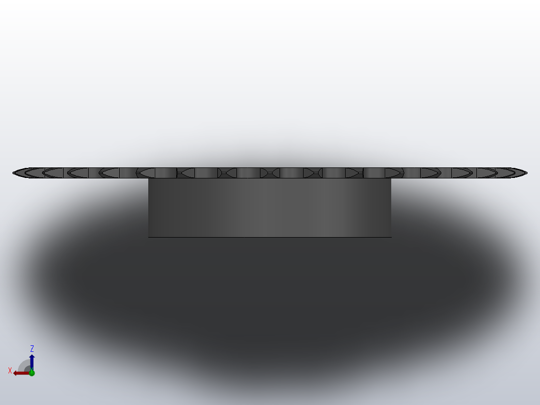 直孔链轮081型_35-081-1俯视图