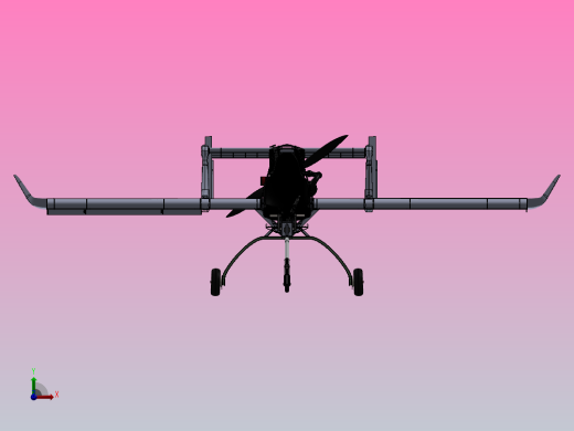 超轻型飞机概念设计前视缩略图