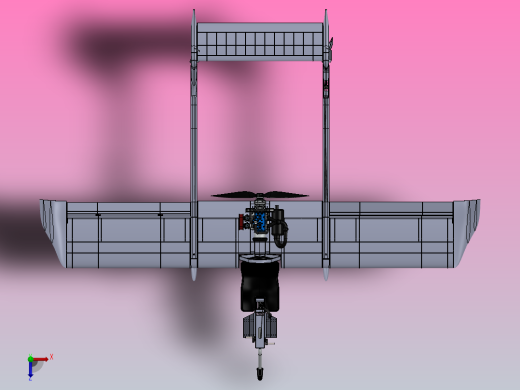 超轻型飞机概念设计俯视缩略图