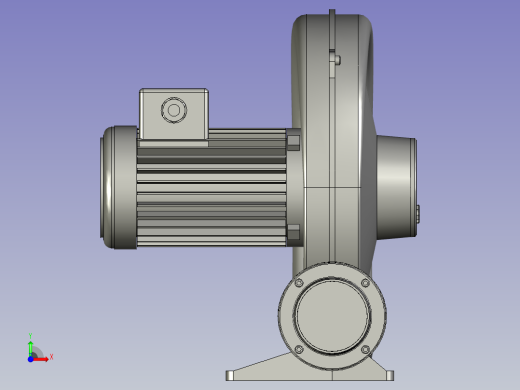 钢板自动裁切折弯成型设备设计-CX-75SA透浦式鼓风机前视缩略图
