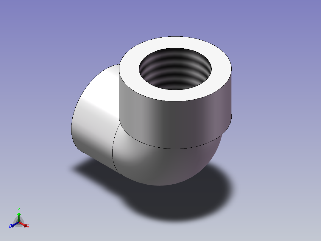 零件1正等轴测图