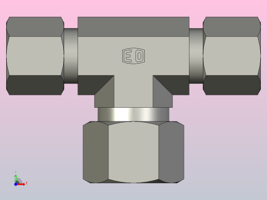 EO管接头三通异径管TR08 12 08L71.stp前视缩略图