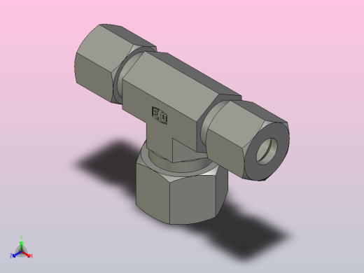 EO管接头三通异径管TR08 12 08L71.stp正等轴测缩略图