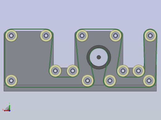 基于双出轴步进电机的双列皮带输送机后视缩略图