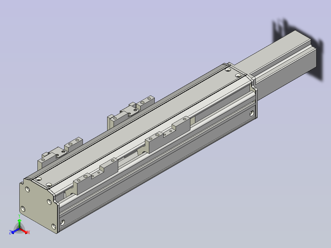 NXA5丝杆滑台，线性模组 NXA5-100-BC主视图