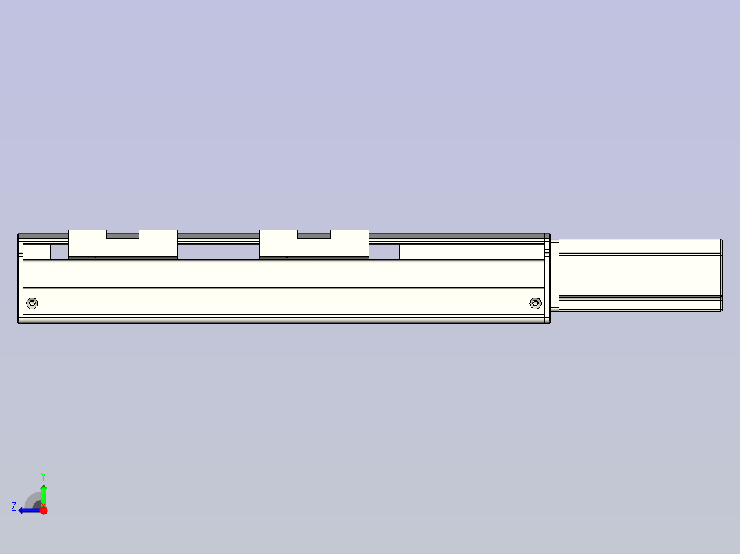 NXA5丝杆滑台，线性模组 NXA5-100-BC右视图
