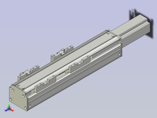 NXA5丝杆滑台，线性模组 NXA5-100-BC正等轴测缩略图
