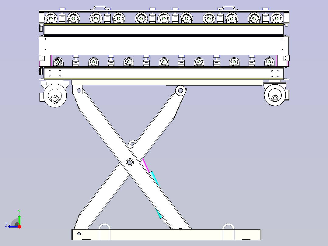 剪式升降机右视图