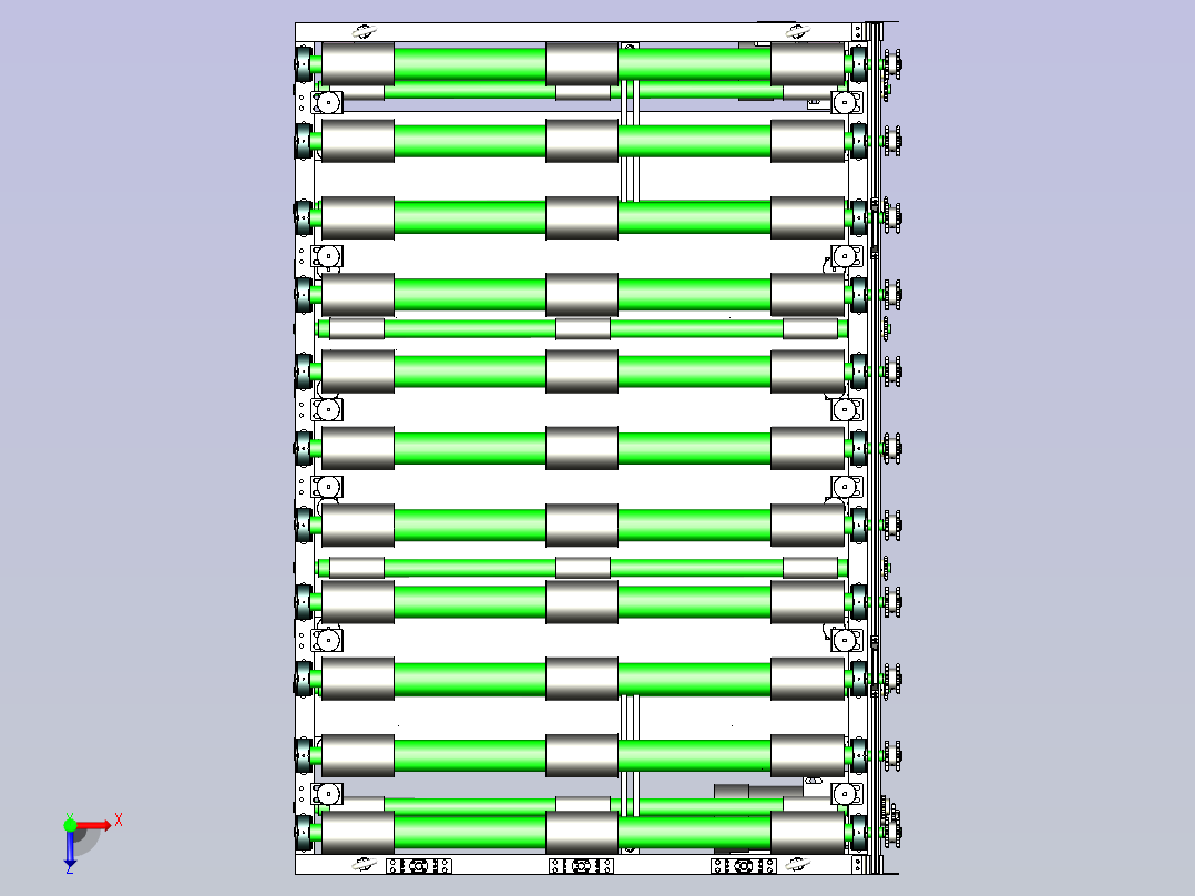 剪式升降机俯视图