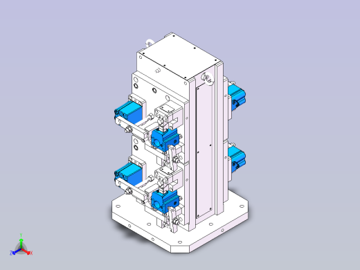 阀体加工夹具正等轴测缩略图