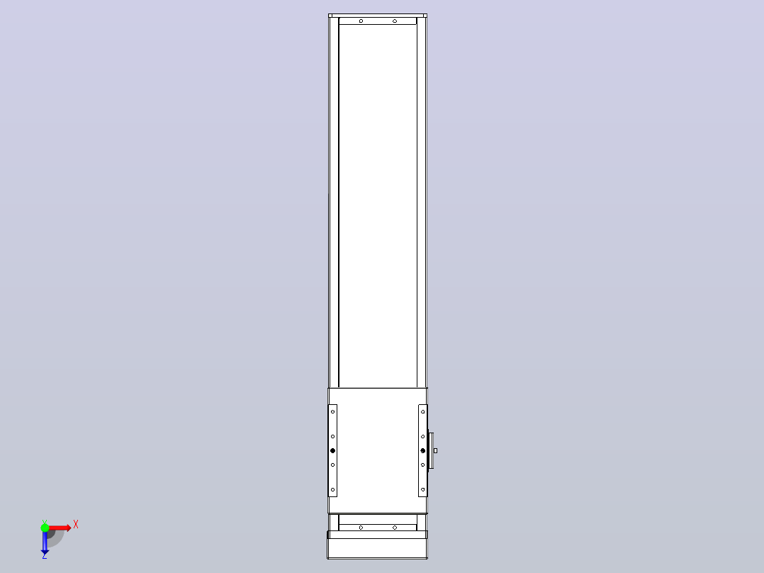 滚珠丝杠直线轴带导轨全封闭TPA-HCR-140D-2010C-L500-MP-C-P40-N3俯视图