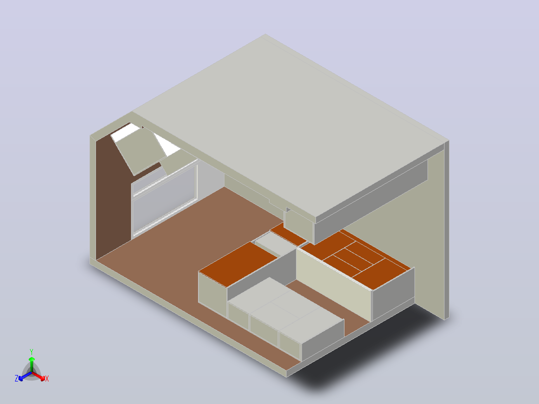 小屋厨房2正等轴测图