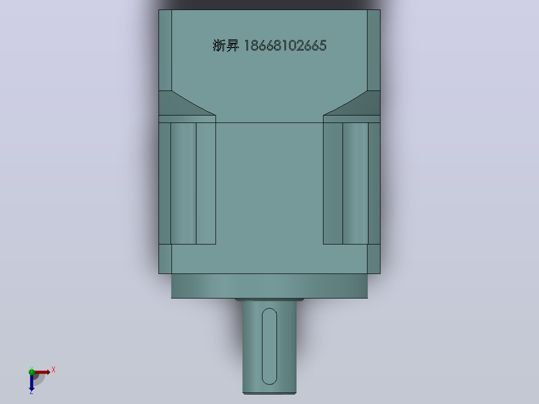 PLX90转60(孔输出)精密行星减速机[PLX90-3-S2-P2-22]俯视图