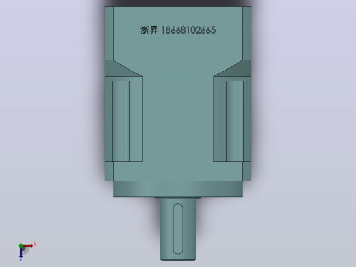 PLX90转60(孔输出)精密行星减速机[PLX90-3-S2-P2-22]俯视缩略图