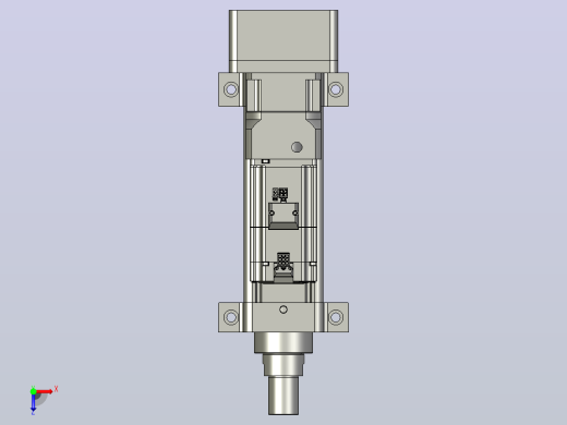 轻载电动缸TPA-ESR80-2510C-L100-MR-LB-W-P75-JX-C3俯视缩略图