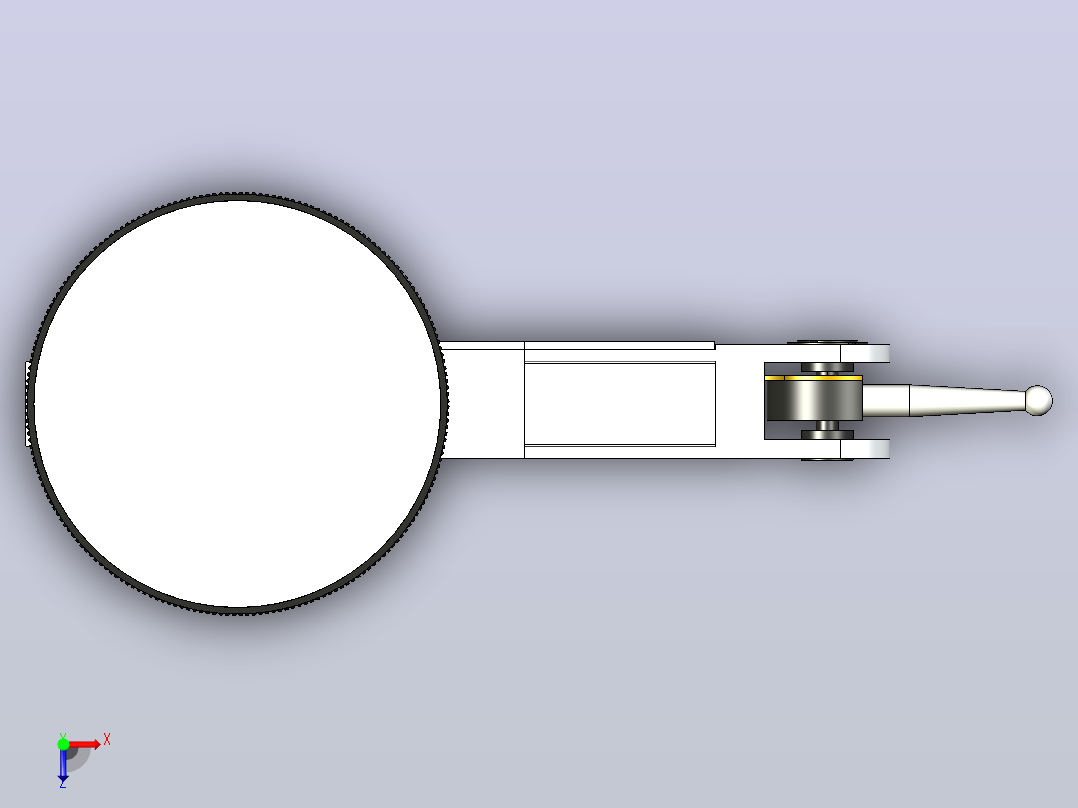 测量工具指示器俯视图