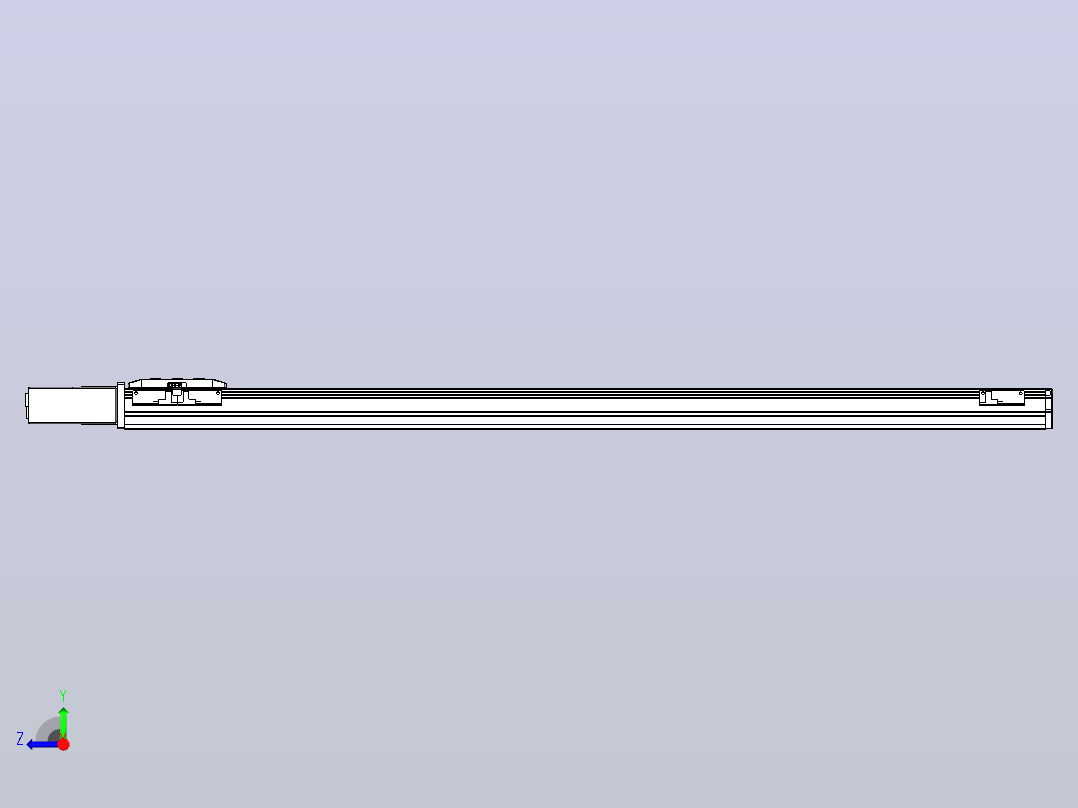 机器人皮带驱动直线轴TPA-GCB-50-P42-L950-QR-M10-N3右视图