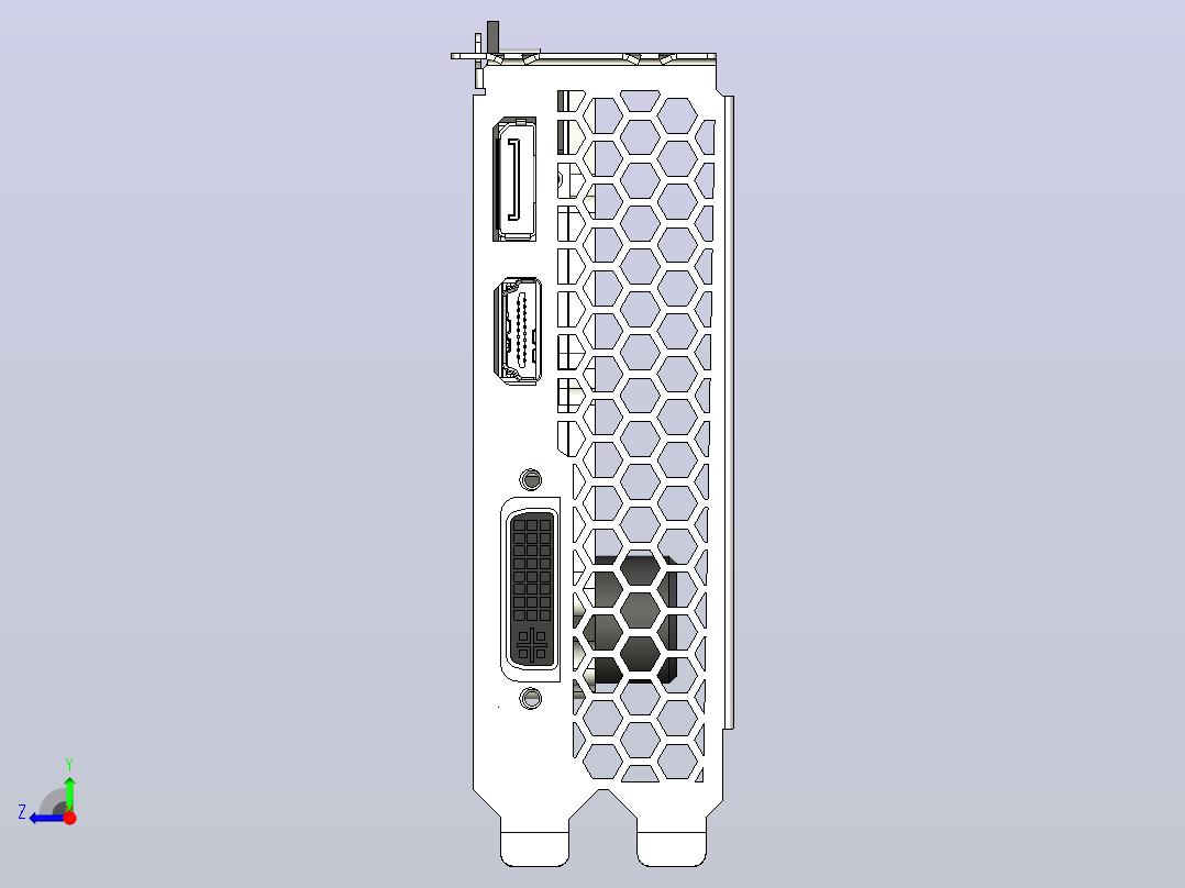 派力特GTX 1050ti防水块右视图