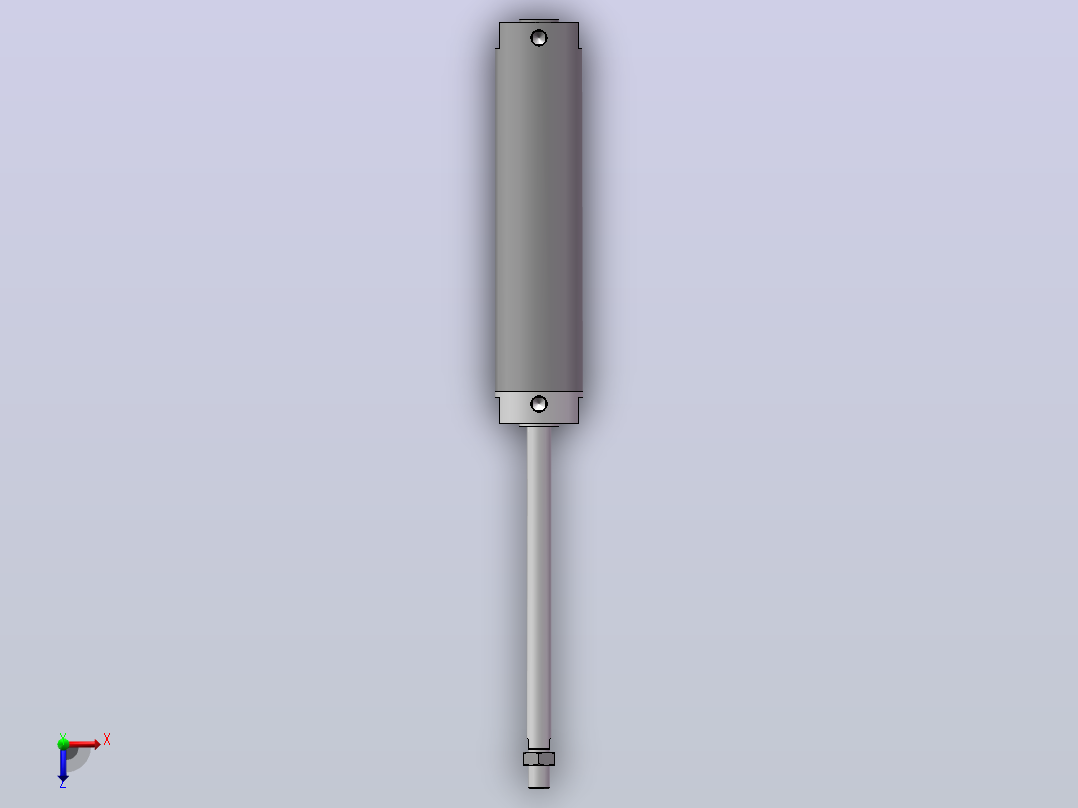气缸CG1DN-80-300俯视图